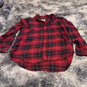 American eagle Plaid Shirt - Red and Black